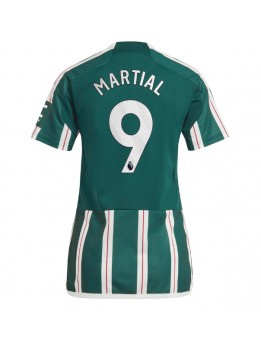 Manchester United Anthony Martial #9 Replika Borta Kläder Dam 2023-24 Kortärmad